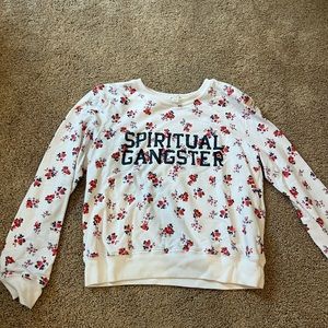 spiritual gangster rose sweatshirt